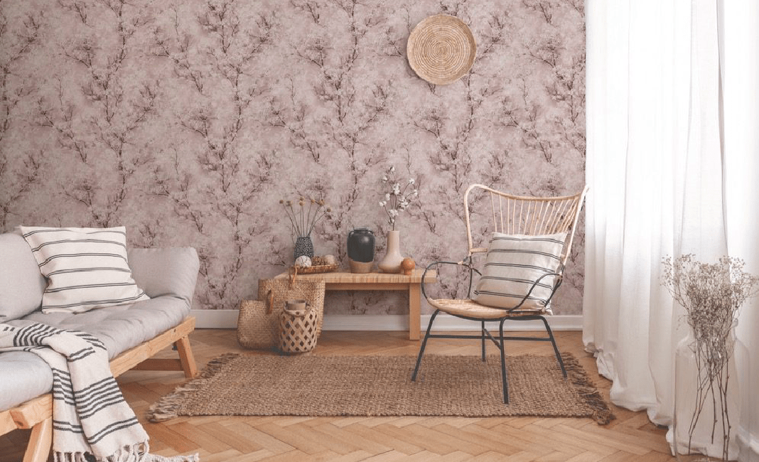 Giấy Dán Tường 3D Hoa Văn Nổi Cao Cấp 2060-3