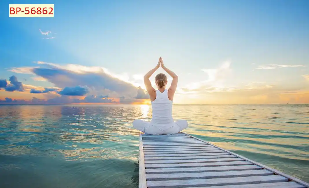 Tranh Dán Tường Phòng Tập Yoga Thiền Định BP-56862